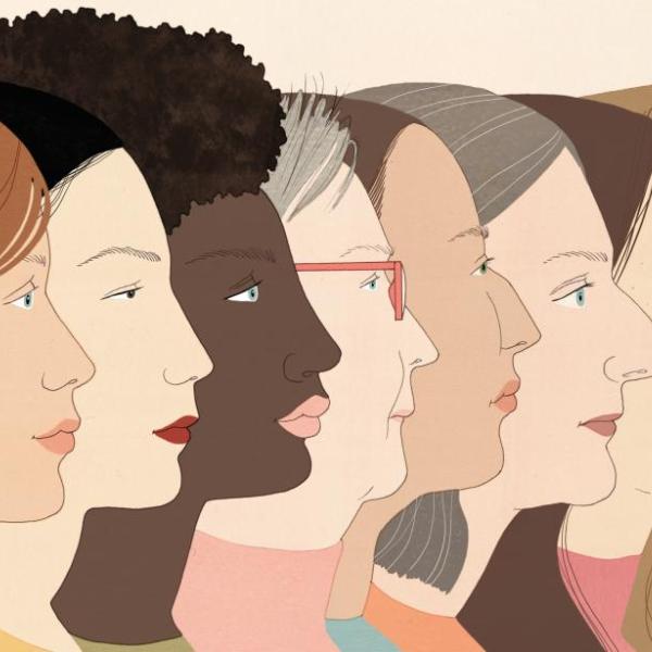 A collage of diverse women