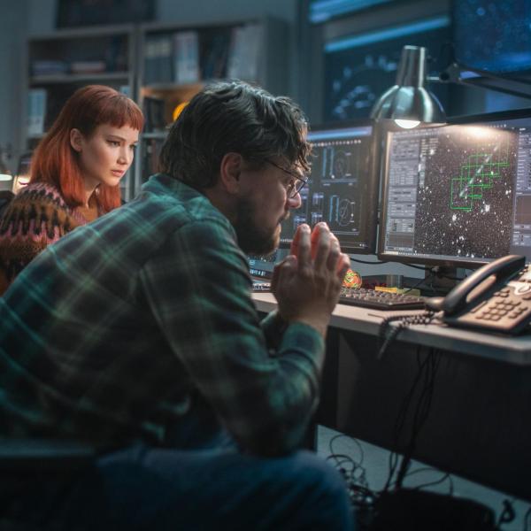 A scene from the Netflix move 'Don't Look Up'