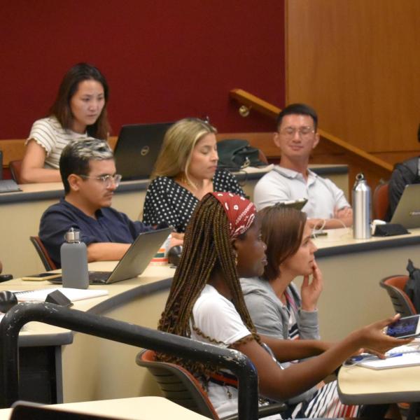 International students in classroom at CU Boulder