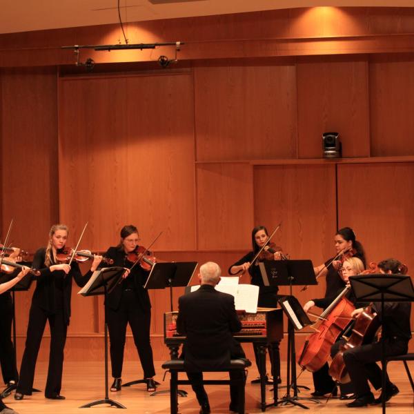 Early Music Ensemble performing on stage