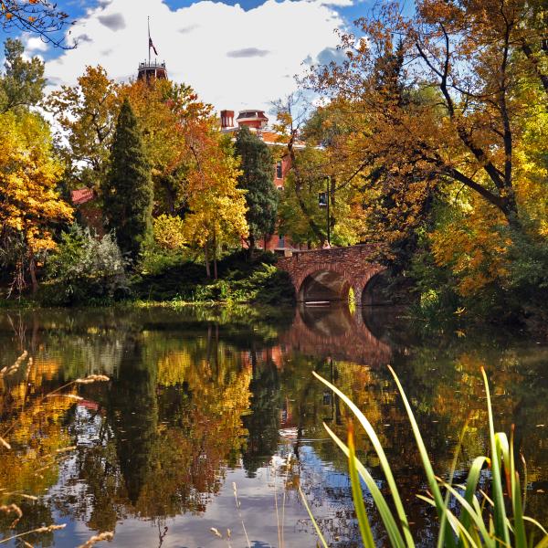 Varsity Lake on campus