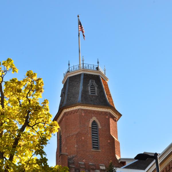 Old Main in the fall
