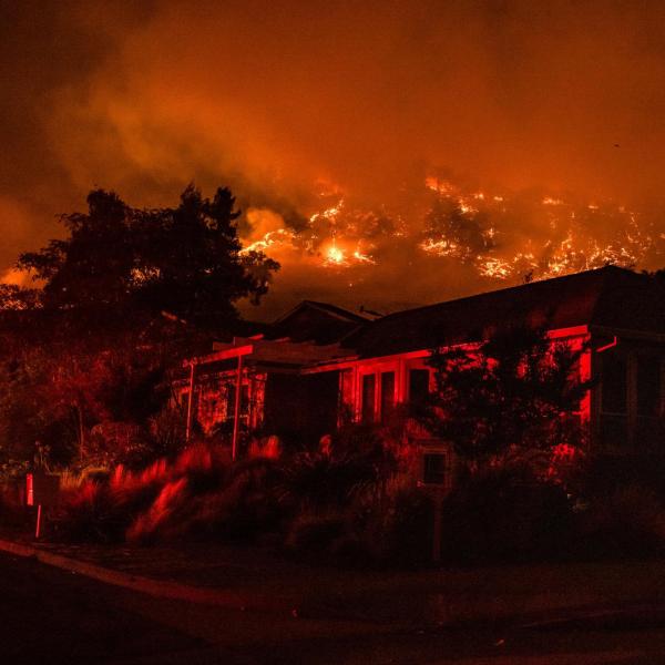 Home on fire