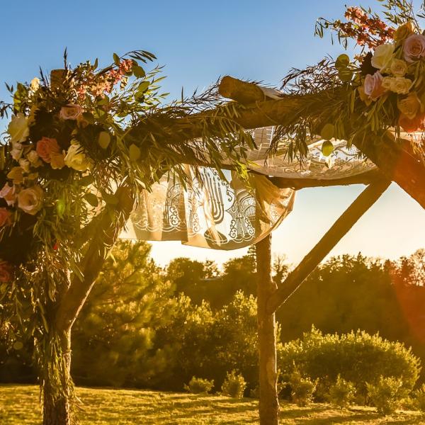 a chuppah, used in many Jewish weddings