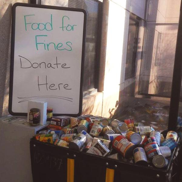 Food for Fines donations from Nov. 2016