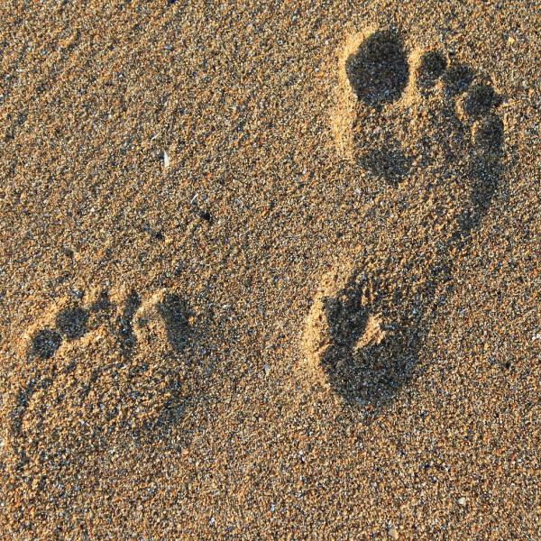 Footprints in sand