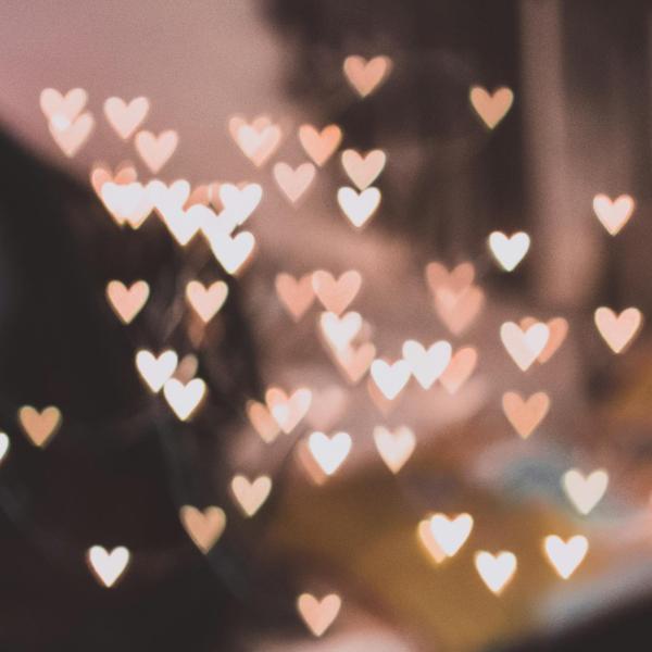 abstract image with tiny hearts