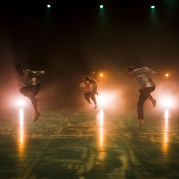 Dance students on stage