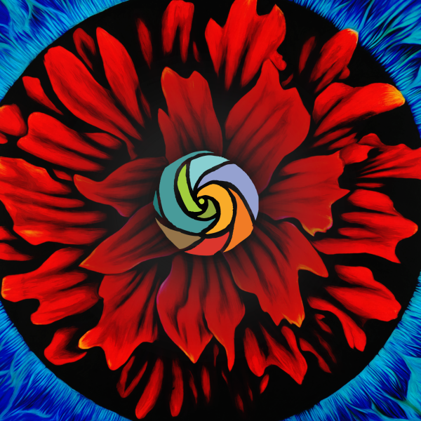 Red flower logo
