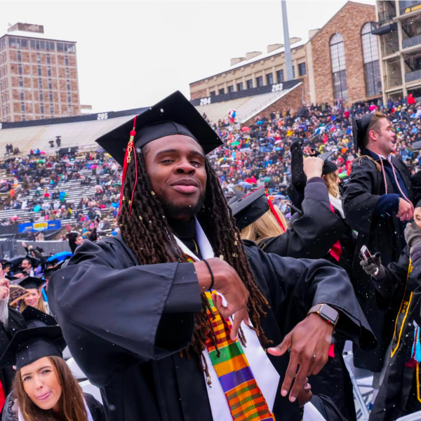 Buffs during the 2019 commencement ceremony