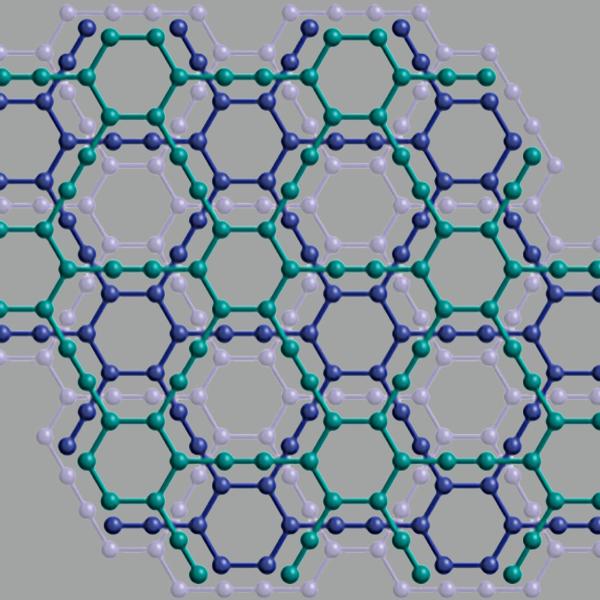 Crystal structure of a layer of graphyne
