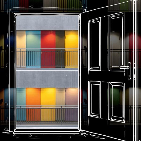 illustration door opening