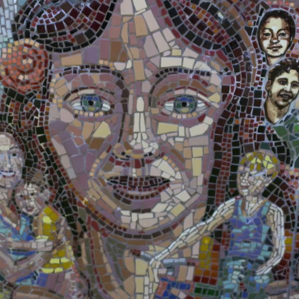 Mosaic depicting Latino History in Boulder County