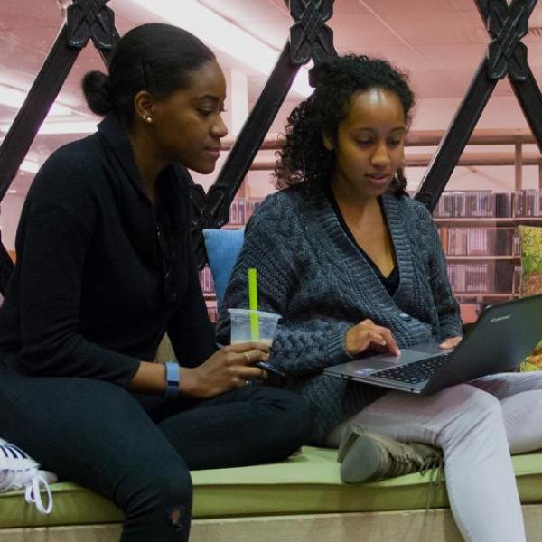 Students studying