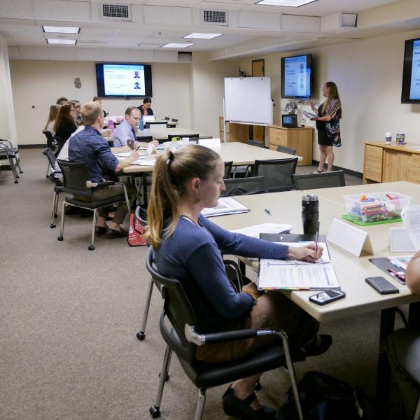 employees participate in a Human Resources training