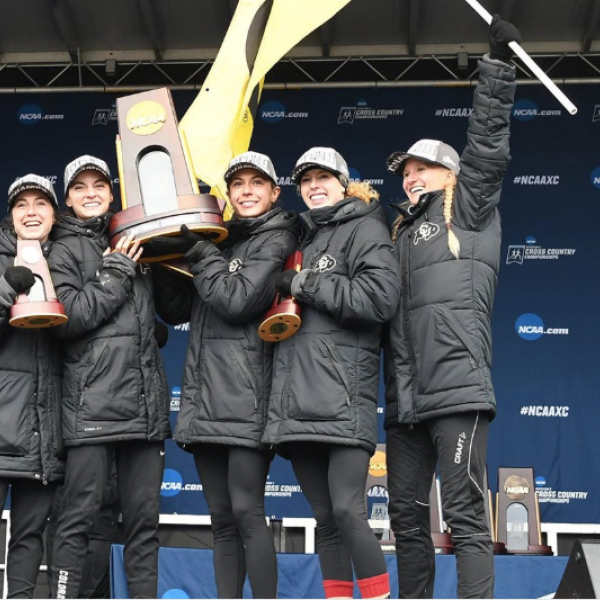 CU women's cross country team