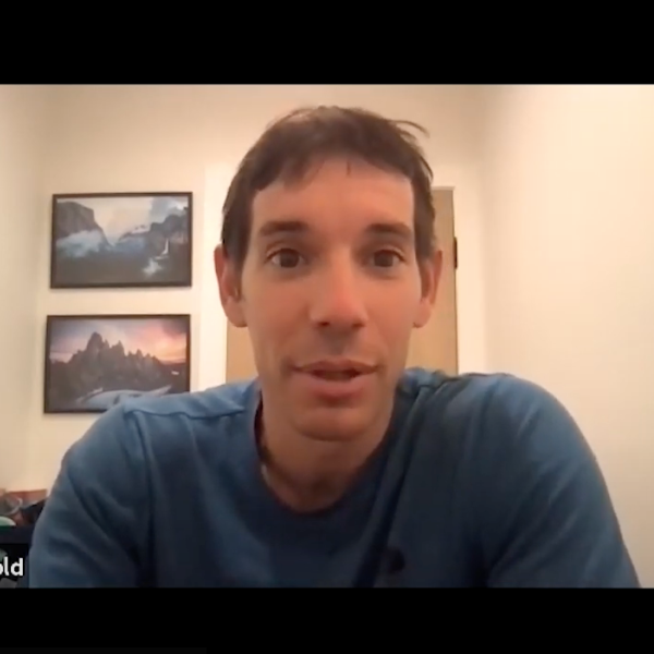 Chancellor Philip P. DiStefano and Alex Honnold have a virtual conversation.