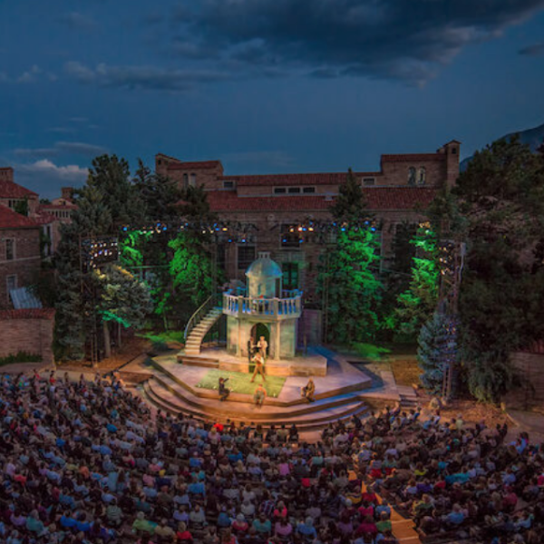 A performance on the Colorado Shakespeare Festival stage