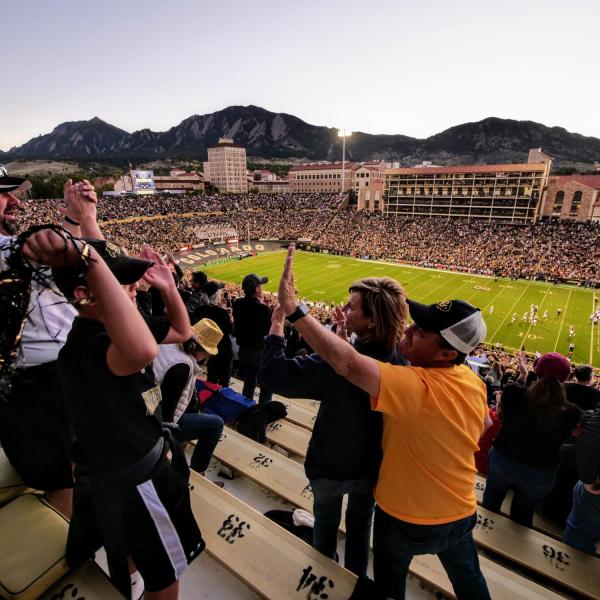 Family Weekend football game against University of Arizona
