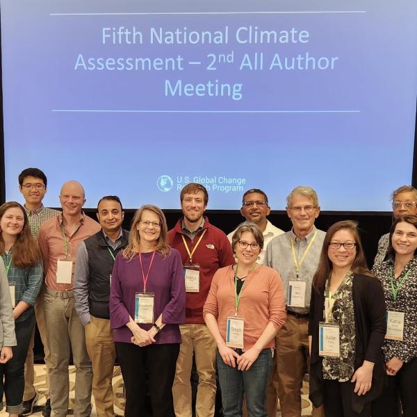 Water chapter authors gathered in Washington, D.C.