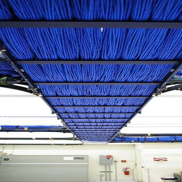 a bank of supercomputing equipment