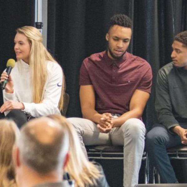 Panelists speak at a past Inclusive Sports Summit