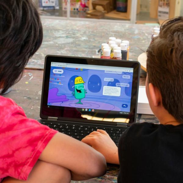 Kids playing InsideU social emotional learning app