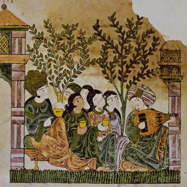 Medeival art depicting Islamic Spain