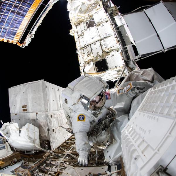 astronaut on the International Space Station