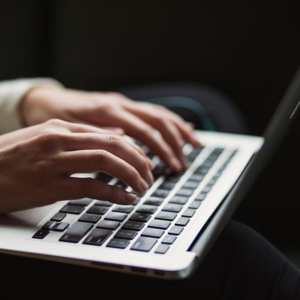 A person using a computer
