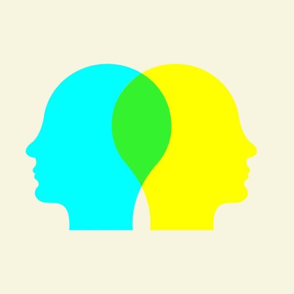 Illustration of two minds