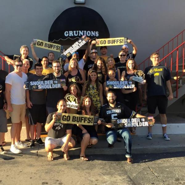The LA alumni chapter gathers for a group picture