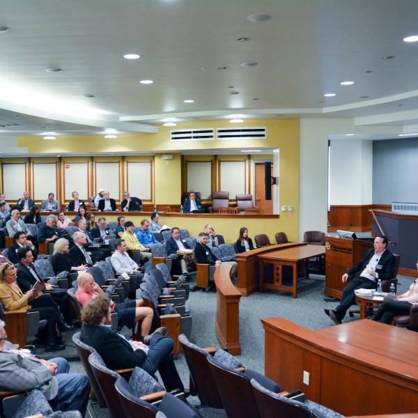 Conference in Wittemyer Courtroom