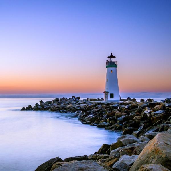 A stock image of a lighthouse