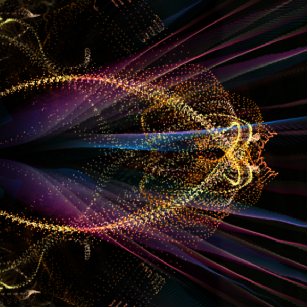 Visuals from a previous Liquid Sky event at Fiske Planetarium