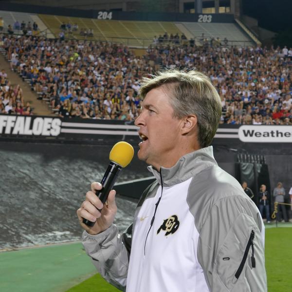 CU Boulder Football Head Coach Mike MacIntyre