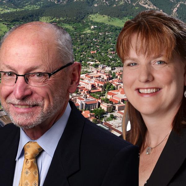 Provost Russell Moore and SVC Kelly Fox