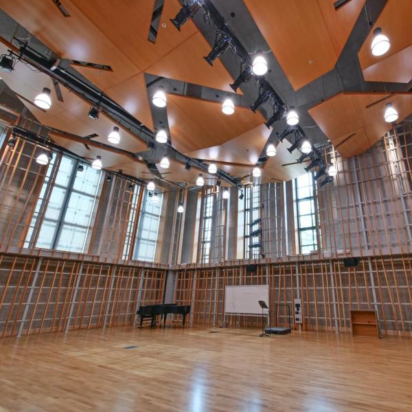 Ensemble Hall in the new wing of Imig Music building