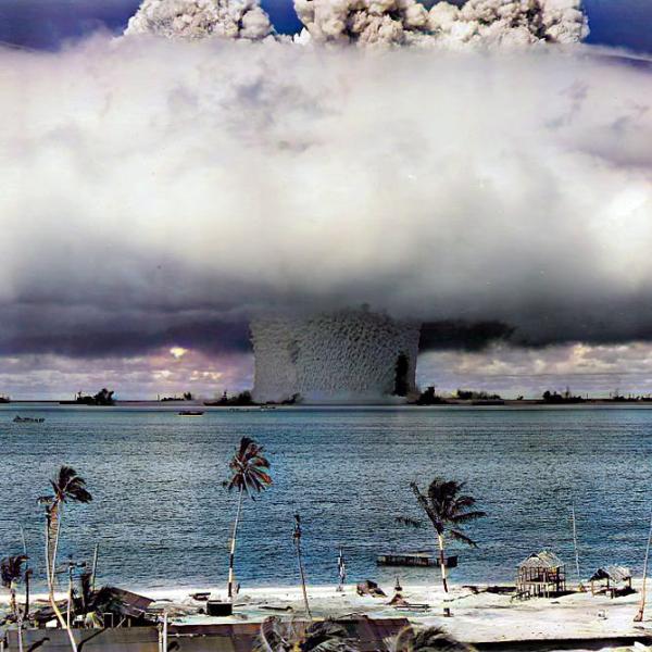 A nuclear weapon test by the United States military at Bikini Atoll
