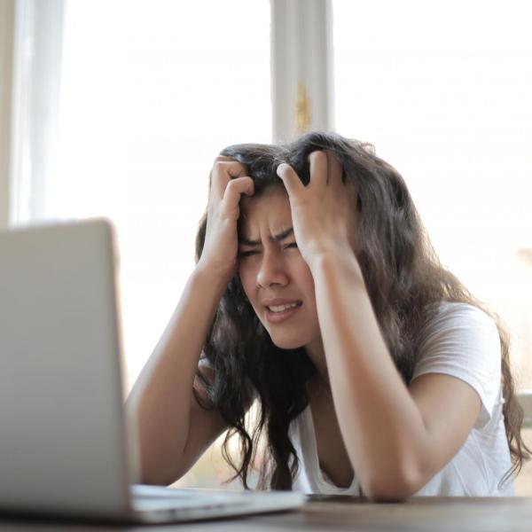 A person stressed out