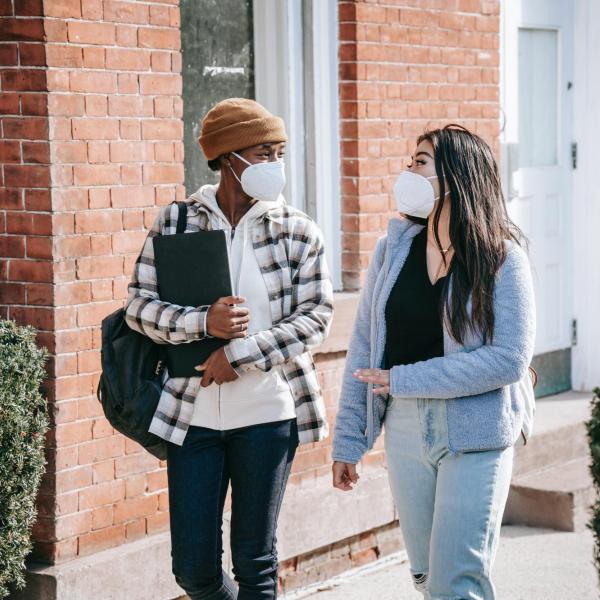 Students talking