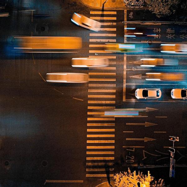 Traffic at an intersection.