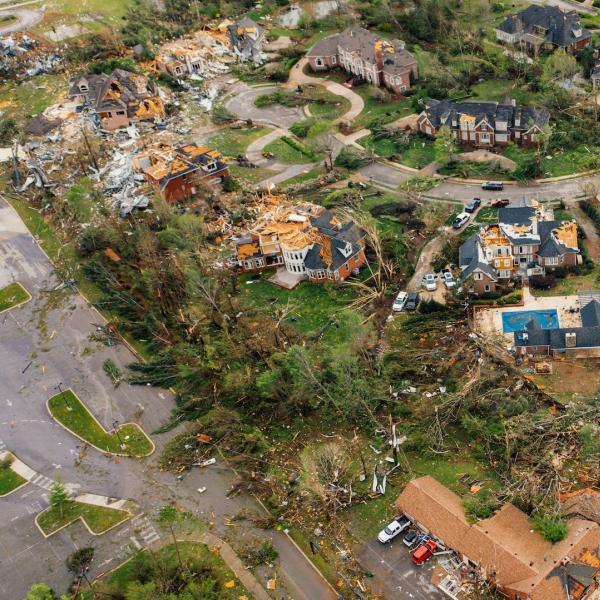 A Texas village after tornado