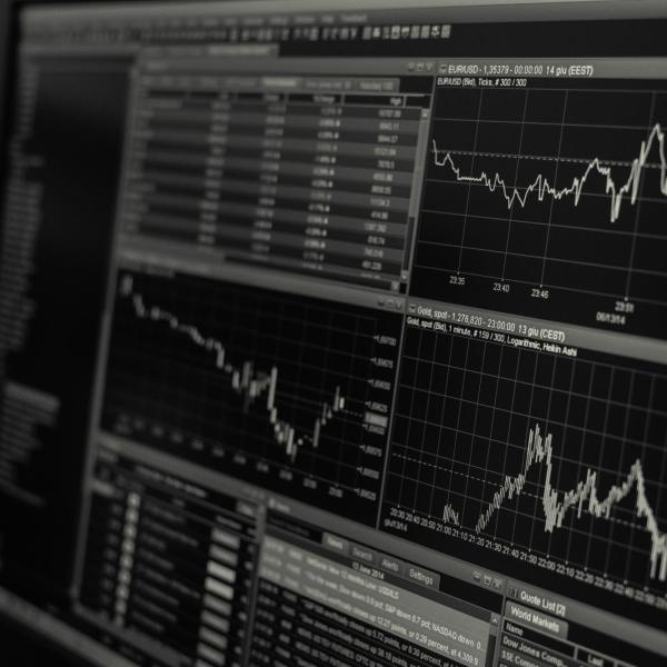 line graphs on a computer screen