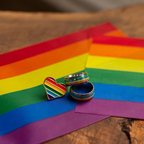 Pride merchandise.