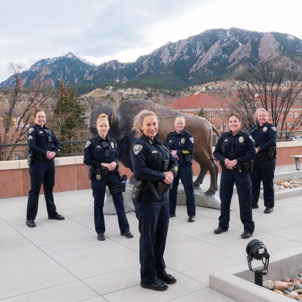 Female CU Boulder police officers