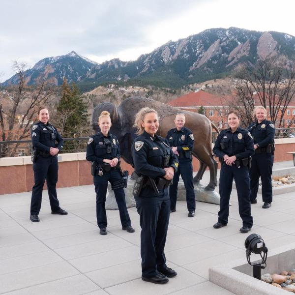 Female CU Boulder police officers