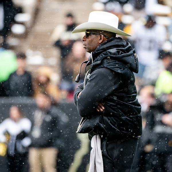 Deion 'Coach Prime' Sanders on the field