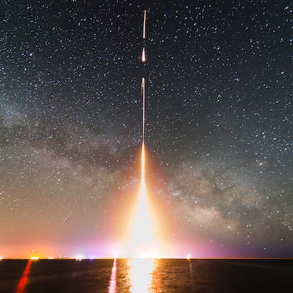 NASA rocket taking off
