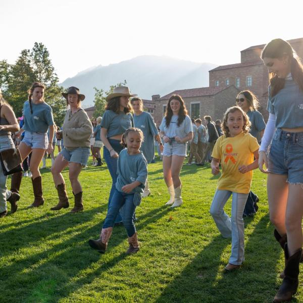 A philanthropy event on campus